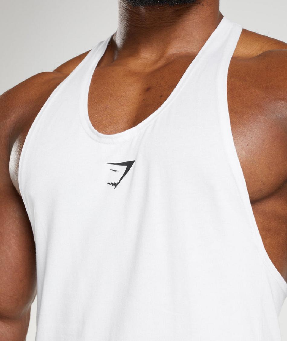 Stringers Gymshark React Hombre Blancas | CO 3565HAP